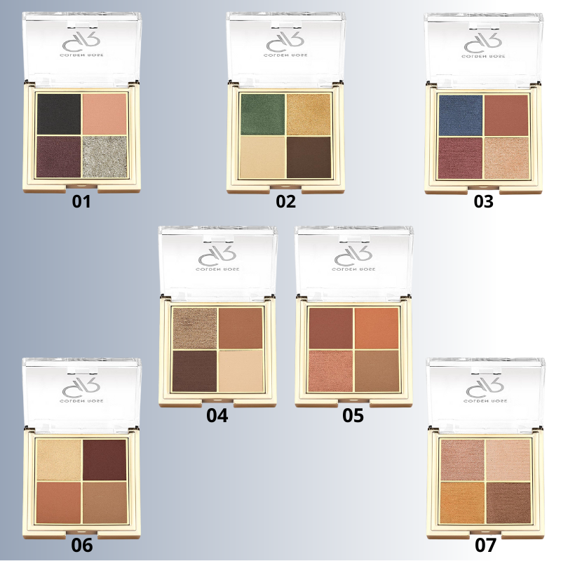 golden-rose-sombras-paleta-palette-shadows-shadow-compactas-quattro-quatro-cuarteto